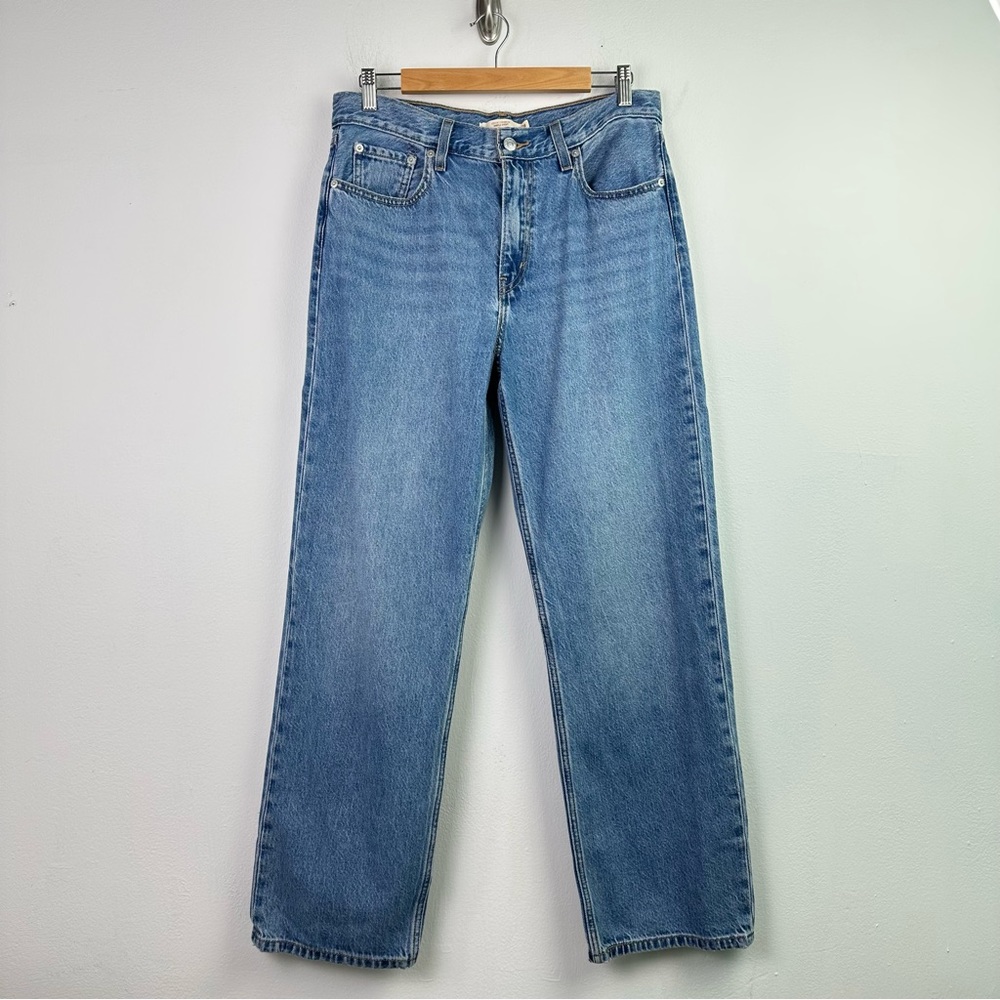 Levi's Loose Straight High Rise Denim Jeans Size 28 - Picture 4 of 12